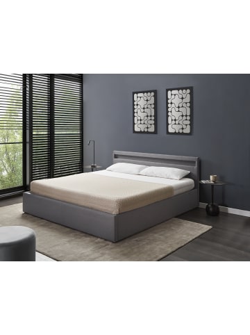 Beliani Doppelbett ARMELLE in Grau/Bunt - (W) 188 x (H) 83 x (L) 216 cm