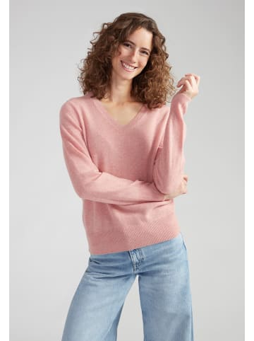 Style Republic Kaschmirpullover V-Neck in coral melange