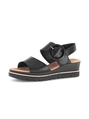 Gabor Fashion Plateau Sandalen in schwarz