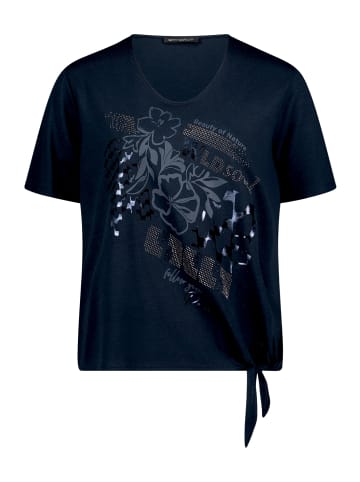 Betty Barclay Basic Shirt mit Schleifenknoten in dunkelblau
