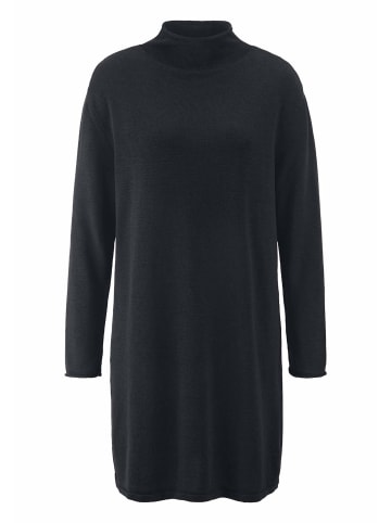 Hessnatur Hessnatur Strickkleid Relaxed aus TENCEL™ Lyocell mit Bio-Baumwolle in schwarz