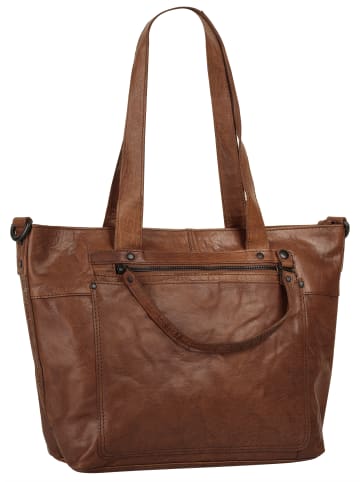 SPIKES & SPARROW Shopper in cognac