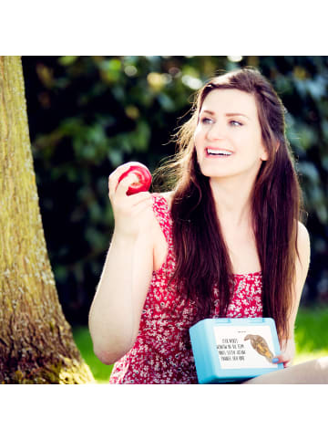 Mr. & Mrs. Panda Snackbox Otter Kind mit Spruch in Weiß