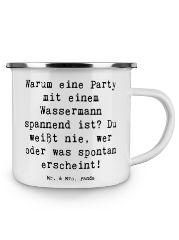 Mr. & Mrs. Panda Tasse Spruch Wassermann Party mit Spruch in Weiß
