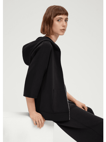 s.Oliver Sweatshirt Jacke 3/4 Arm in Schwarz