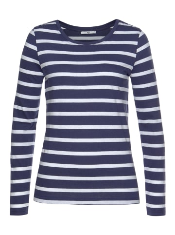 AJC Langarmshirt in marine-weiß-gestreift