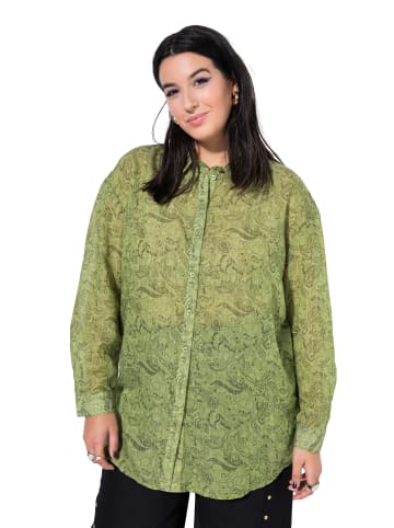 Studio Untold Hemdbluse in palmen grün
