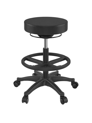 SONGMICS Arbeitshocker Activo in Schwarz - (B)56 x (H)81 x (T)56 cm
