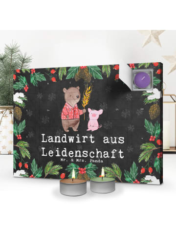 Mr. & Mrs. Panda adventskalender duftkerzen Landwirt Leidenschaf... in Kreidetafel
