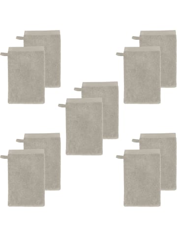 Erwin Müller Frottier Waschhandschuh 10er-Pack Heidenheim in stein