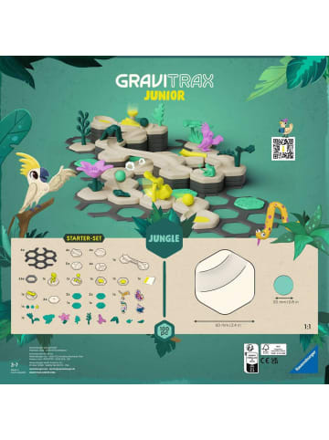 Ravensburger Konstruktionsspiel GraviTrax Junior - Starter-Set L Jungle 3-7 Jahre in bunt