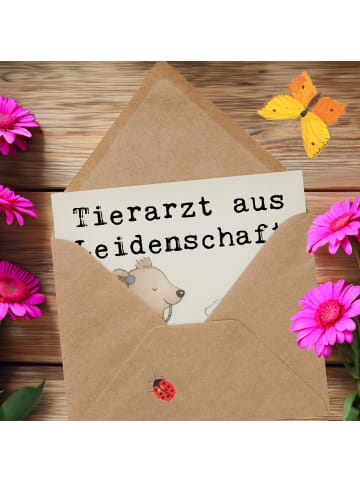 Mr. & Mrs. Panda Einladungskarte Tierarzt Leidenschaft Design mi... in Weiß