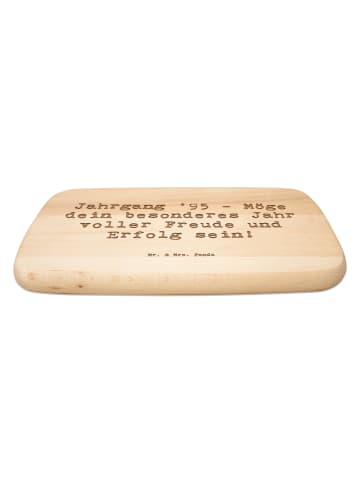 Mr. & Mrs. Panda Frühstücksbrett Spruch 1995 Geburtstag mit Spruch in Transparent