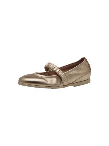 Tamaris Flache Ballerinas aus Leder Braun