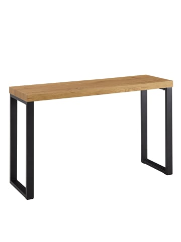 KADIMA DESIGN Konsolentisch Eiche-Dekor / Schwarz 120x39x75,5 cm Design Anrichte