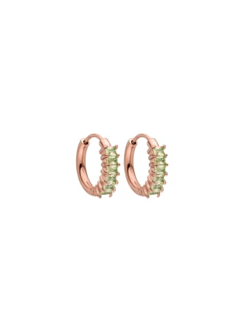 PURELEI Ohrringe Green Love Rosegold