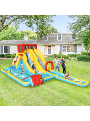 COSTWAY Hüpfburg mit 680W Gebläse in Bunt