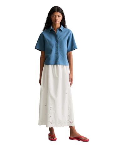 Marc O'Polo DENIM Kurzarm-Bluse relaxed in Endless Sea
