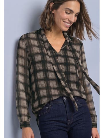 Street One Chiffonbluse mit Bindedetail in Sanded Amber