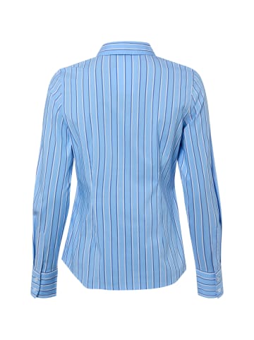 Marie Lund Bluse in blau weiß