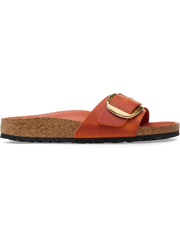 Birkenstock Sandale Big Buckle Oiled Leather in Orange