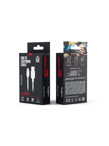 Wisam Ladekabel Datenkabel USB - Lightning 1m 2A weiß