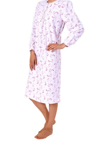 NORMANN Finett Nachthemd Knopfleiste am Hals - 37485 in pink