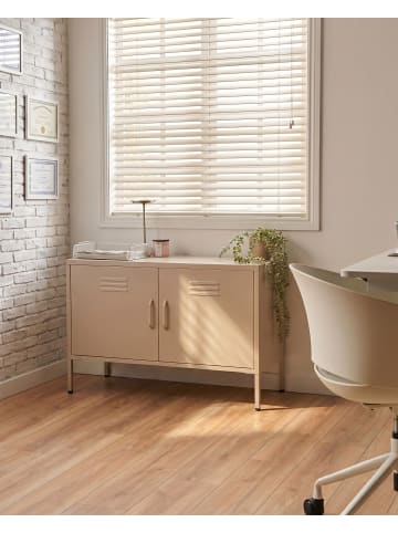 Beliani Büroschrank URIA in Beige - (W) 100 x (H) 65 x (L) 40 cm