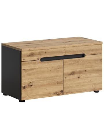 xonox.home Sitzbank  (B/H/T: 80x45x37 cm) in Basalt grau und Artisan Nachbildung