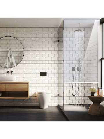 relaxdays Duschrollo in Transparent - (L)240 x (B)100 cm