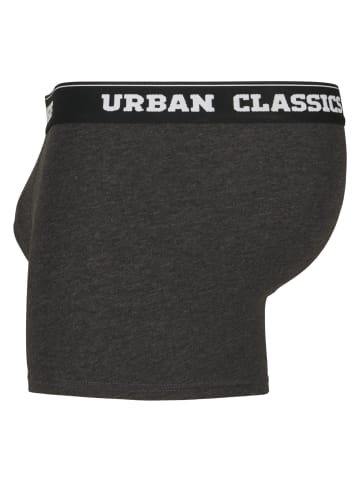Urban Classics Urban Classics Herren Men Boxer Shorts Double Pack in black/charcoal