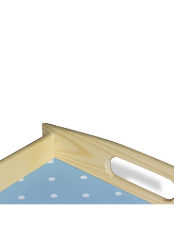 Mr. & Mrs. Panda Servier Tablett Bär Zahnfee ohne Spruch in Blau Pastell