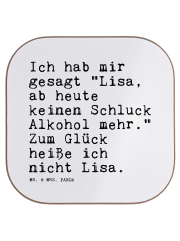 Mr. & Mrs. Panda Tischuntersetzer Ich hab mir gesagt... mit Spruch in Weiß