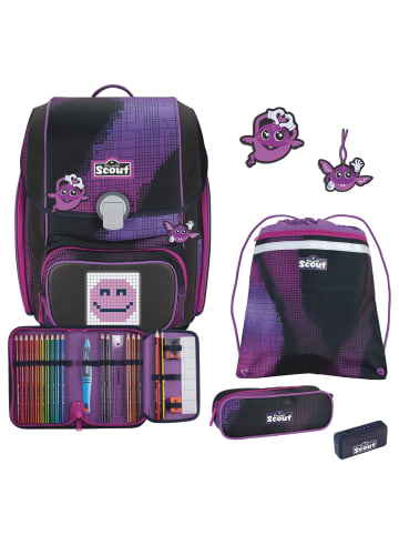 Scout Genius Exklusiv "Movie Star" - Schulranzen Set 5tlg. (Pink Pixel) in Pink Pixel