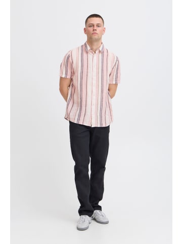 BLEND Kurzarmhemd BHBOBBY Shirt stripe in Rosa