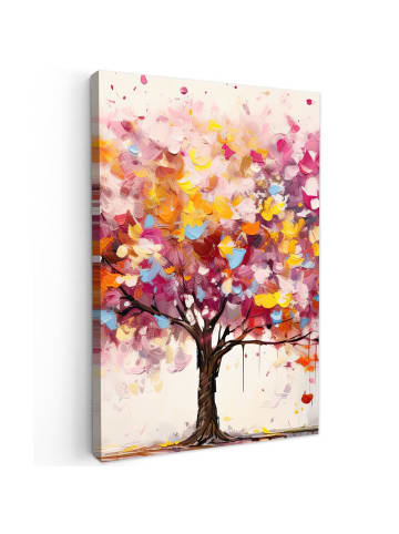 MuchoWow Leinwand bilder Farbiger Baum (BxH)