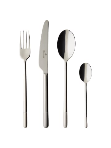 Villeroy & Boch 24-tlg. Tafelbesteck Ella in Silber – in silber