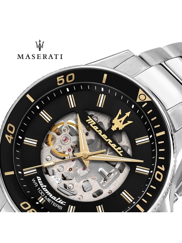 Maserati Automatik-Armbanduhr Maserati Sfida silber groß (ca. 44mm)