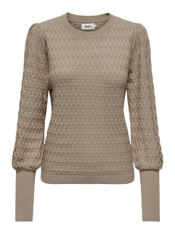ONLY Strickpullover in Silver Mink