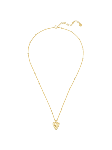 Glanzstücke München Kette Herz aus Sterling Silber in gelbgold