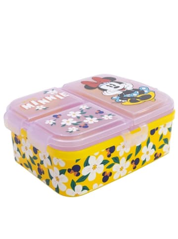 Disney Minnie Mouse Disney Minnie Mouse Kinder Brotdose XL – Lunchbox mit 3 Fächern & in Gelb