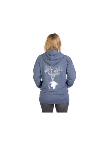 Life-Tree Hoodie für Damen in blau