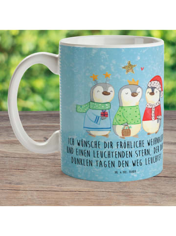 Mr. & Mrs. Panda Kindergartentasse Winterzeit Heilige drei König... in Eisblau