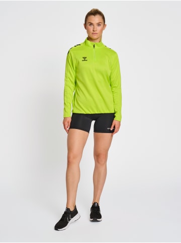 Hummel Halbreißverschluss Sweatshirt Hmlcore Damen in LIME POPSICLE