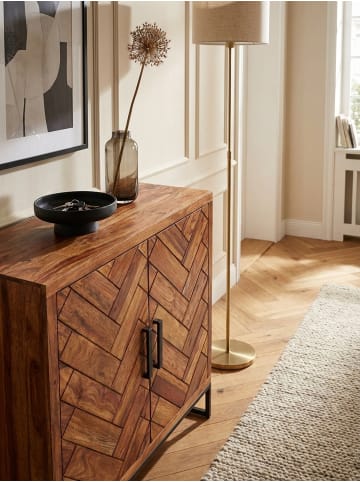 KADIMA DESIGN Schuhschrank Massivholz 100x105x40 cm Schuhregal Geschlossen