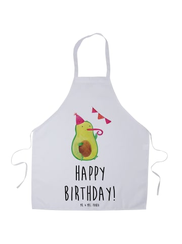 Mr. & Mrs. Panda Schürze Avocado Geburtstag mit Spruch in Weiß
