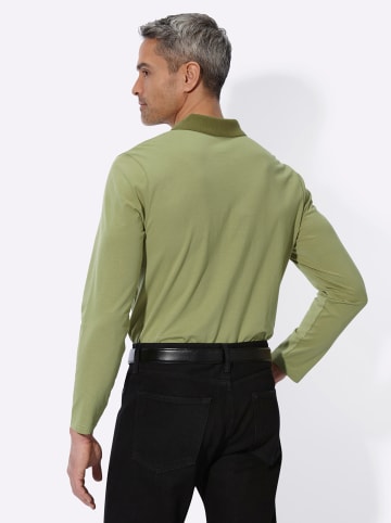 Sieh an! Langarm-Poloshirt in schilf
