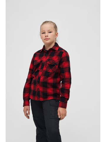 Brandit Brandit Unisex Checkshirt Kids in red/black