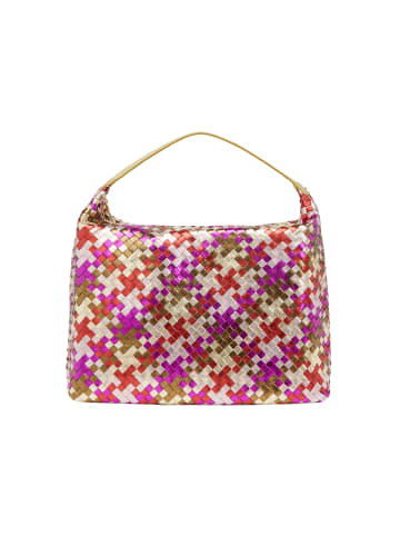 faina Women Hobo Bag in Gold Fuchsia
