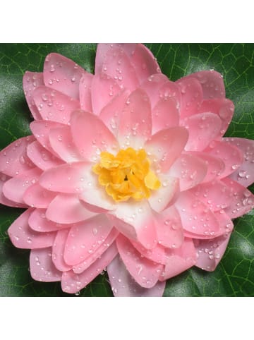 MARELIDA Kunstblume Seerose in rosa - D: 20cm